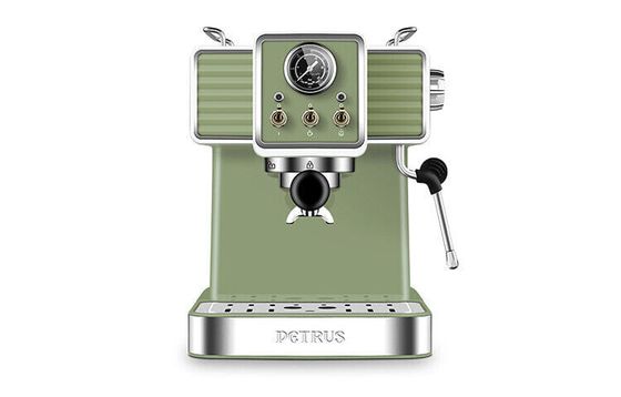 PETRUS Coffee Machines Italian Semi-automatic Vintage Pump-Driven Home 15Bar Concentrated Steam Milk Frother PE3690