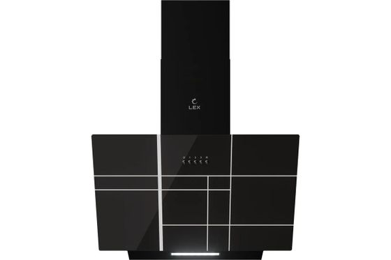 Вытяжка наклонная LEX MOZA 600 R1 черный управление: кнопочное (1 мотор)