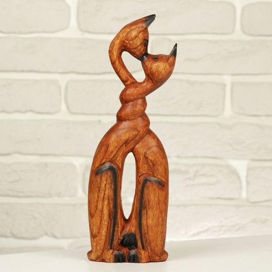 Сувенир «Целующиеся кошки», 30×10×4 см, дерево