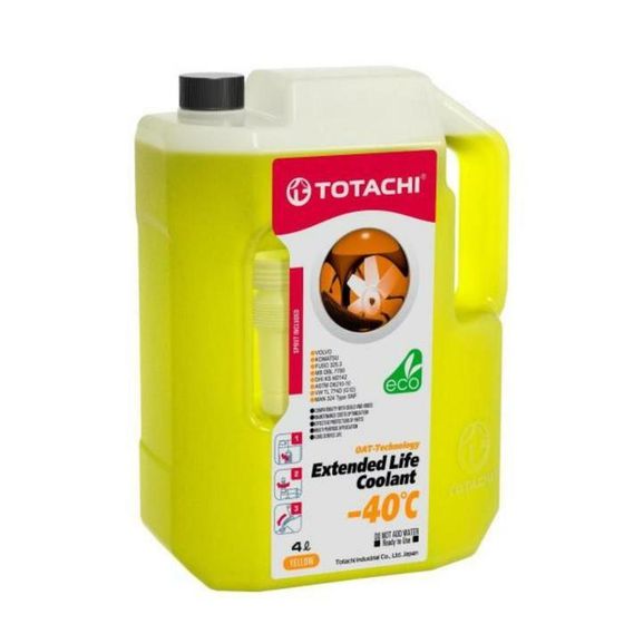 Антифриз Totachi ELC -40 C, жёлтый,4 л