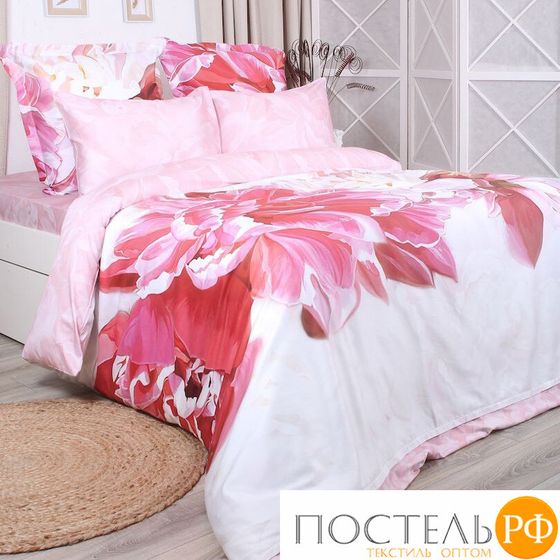 5860/13 КПБ 2сп SL Flower &quot;Peony&quot; н(2)70*70 н(2)50х70 сатин