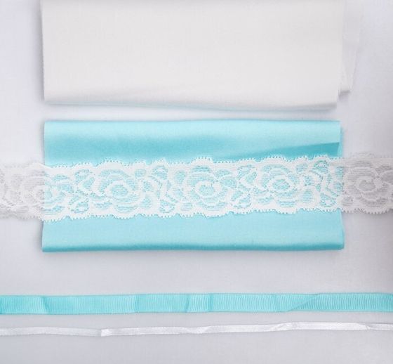 !09 Подушечки для колец и бокалов «Тиффани», набор для шитья, 21 × 15 см