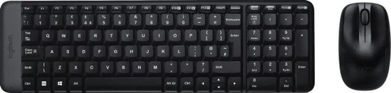 Клавиатура+мышь Logitech MK220 беспроводной черный (920-003161)