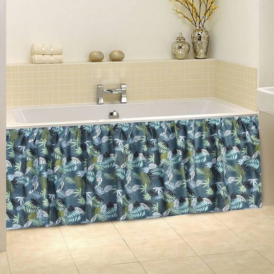 Штора для ванной «Папоротник», 160×48 см