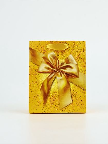 Пакет подарочный, упаковка, «Бант», S. 12 × 15 × 5,5  см