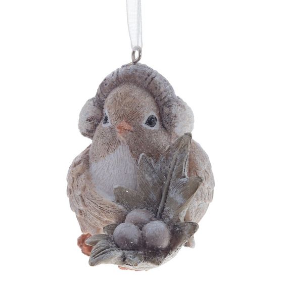 Фигурка декоративная "Птичка", L7 W8 H8 см, 3в.