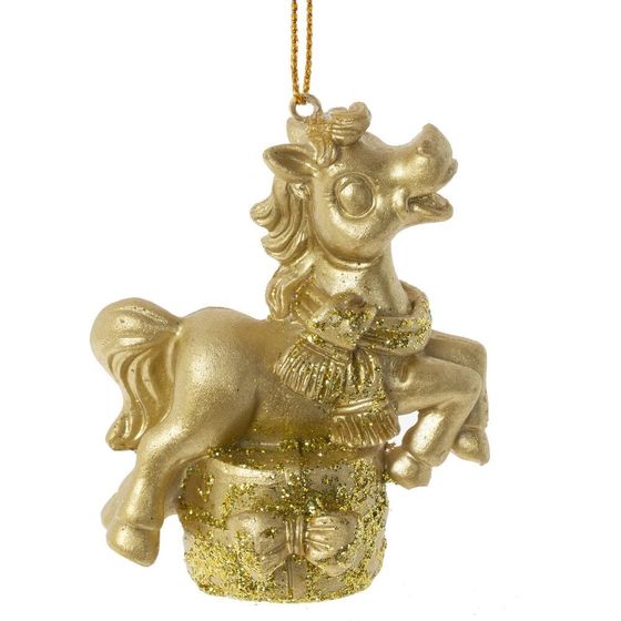 Фигурка декоративная подвесная &quot;Лошадка&quot;, L6,5 W3,5 H7 см, 2в.