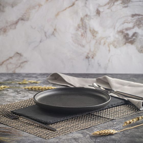 Тарелка десертная ROCK BLACK 21см