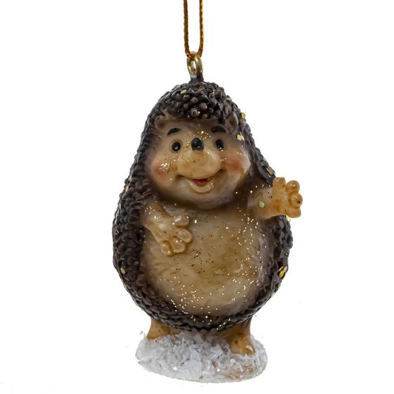 Фигурка декоративная подвесная "Ёжик", L4 W3 H6 см, 2в.