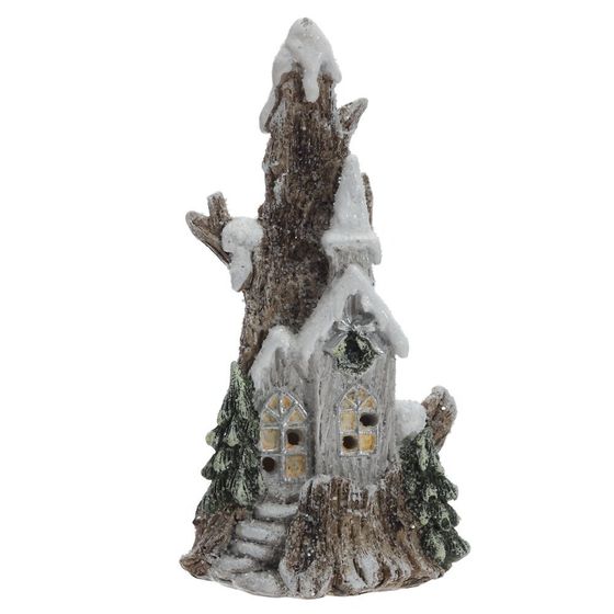 Фигурка декоративная &quot;Домик&quot; с подсветкой  (LR44x2,прилаг), L, L8 W7 H16 см, 2в.