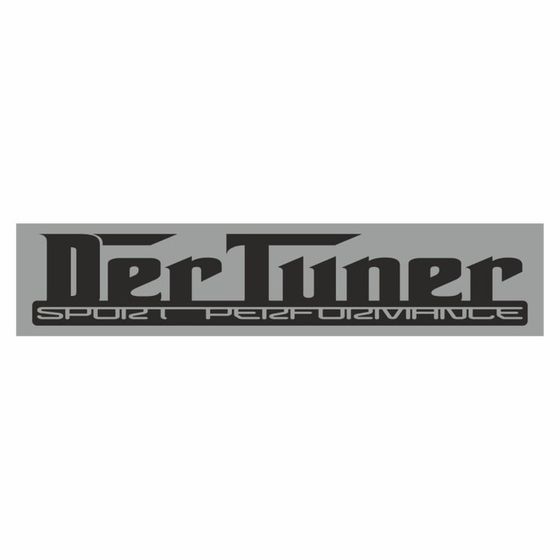 Полоса на лобовое стекло &quot;DER TUNER&quot;, серебро, 1300 х 170 мм