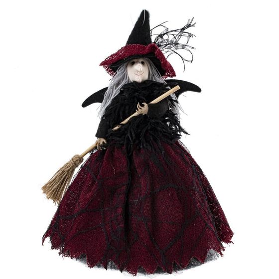 Изделие декоративное подвесное &quot;Баба Яга&quot;, L17 W11 H28 см, 4в.