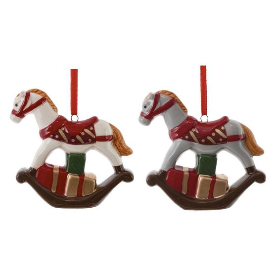 Фигурка декоративная подвесная &quot;Лошадка&quot;, L8 W2 H8см, 2в.