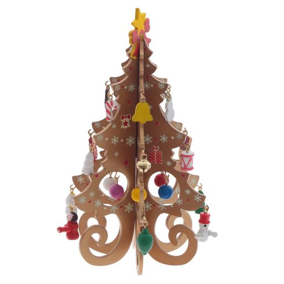 Фигурка декоративная "Ёлка", L14 W1,5 H18,5 см, 3в.