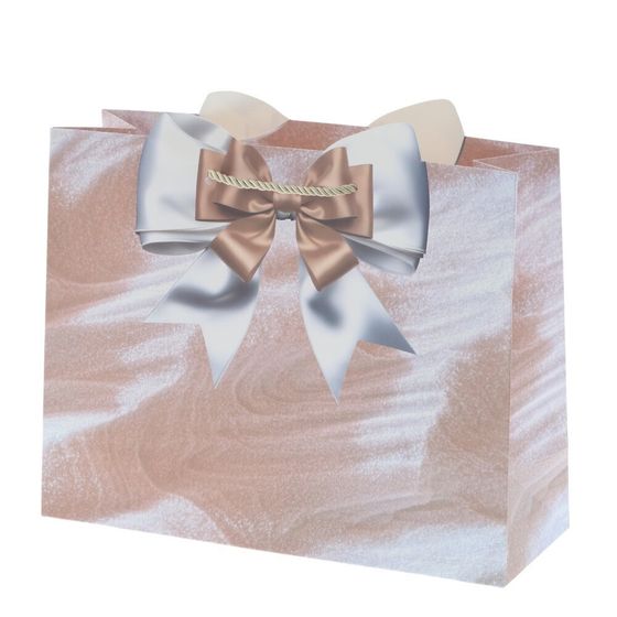 Пакет подарочный (бумага 210г/м2, блок микс 12шт), L32 W10 H27 см, 4в.