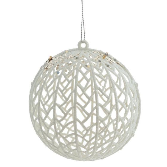 Украшение новогоднее &quot;Шар&quot;, D 10 см, L10 W10 H11 см