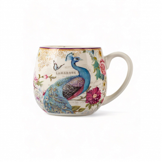 Кружка круглая ПАВЛИН 480мл