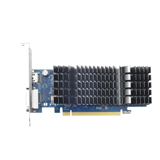 Видеокарта Asus PCI-E 3.0 GT1030 2Gb GT1030-SL-2G-BRK GDDR5 64bit 1228/6008 1xDVI 1xHDMI low profile RTL (90YV0AT0-M0NA00)