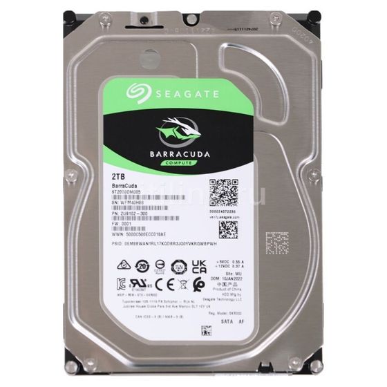 Жёсткий диск Seagate ST2000DM005 Desktop Barracuda, 2 Тб, SATA-III, 3.5&quot;