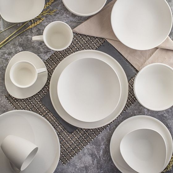 Тарелка десертная ROCK WHITE 21см