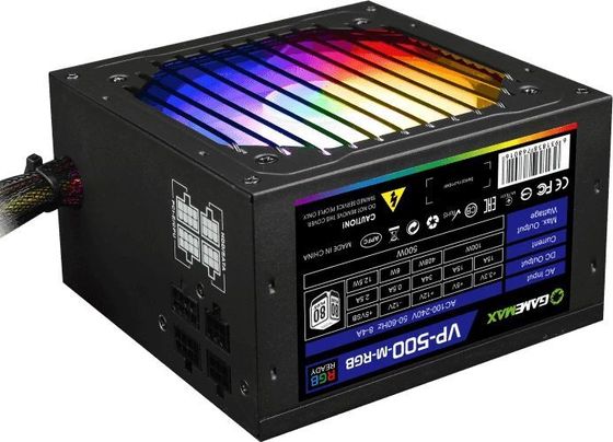 Блок питания 500W ATX GameMax VP-500-RGB-MODULAR 80+ 12cm fan