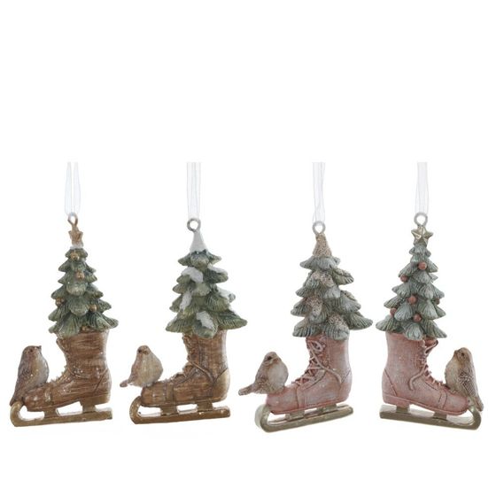 Фигурка декоративная подвесная "Коньки", L4,5 W2,5 H8 см, 4в.