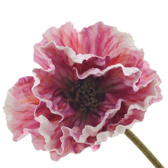 Цветок искусственный "Мак", L16 W11 H91 см