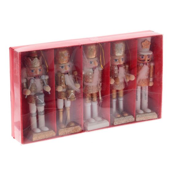 Набор из 5шт Украшение новогоднее &quot;Щелкунчик&quot;, L23 W4 H13,5 см