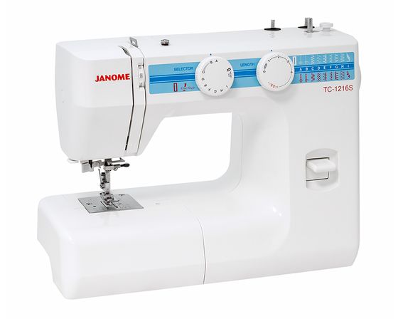 Швейная машина Janome TC-1216S белый/синий