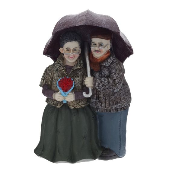 Фигурка декоративная "Бабушка с дедушкой", L12 W9,5 H18,5 см, 2в.