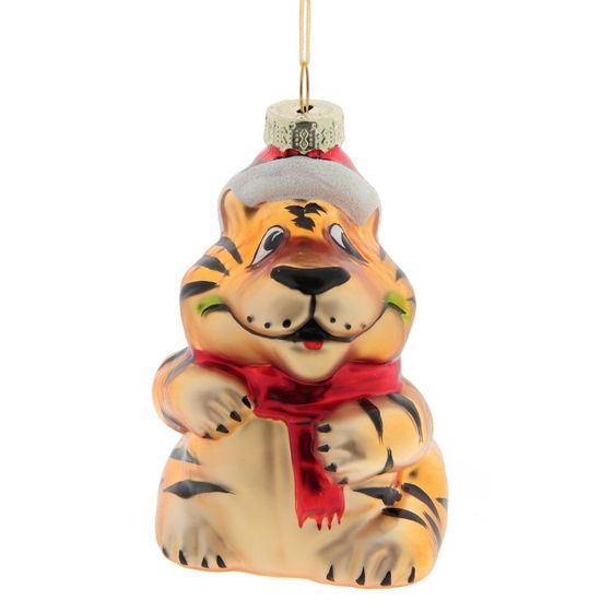 Украшение новогоднее &quot;Тигр&quot;, L6,5 W6,5 H10,5 см, 2в.