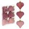 Набор из 6шт Украшение новогоднее &quot;Сердца&quot;, D6 см, L6 W2 H7 см