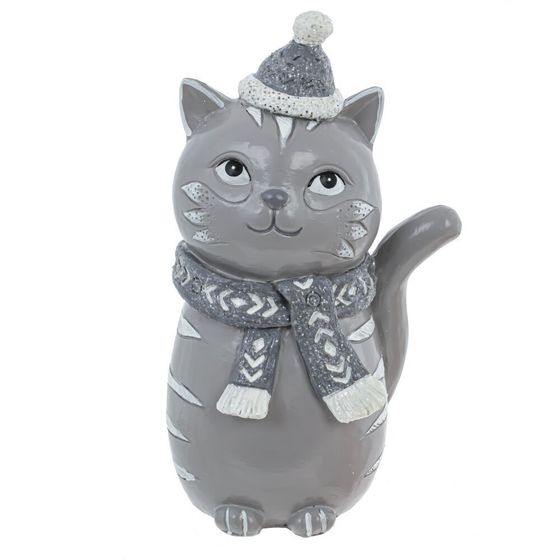 Фигурка декоративная &quot;Кот&quot;, L10 W11 H18,5 см, 2в.