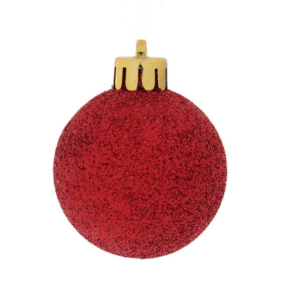 Набор из 12шт Украшение новогоднее "Шар", D 4 см, L10 W10 H10,5 см