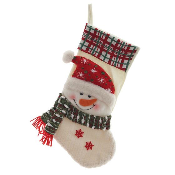 Носок для подарков &quot;Снеговик&quot;, L25 W7 H49 см, 2в.