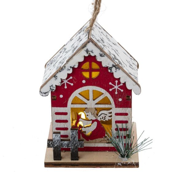 Изделие декоративное с подсветкой &quot;Домик&quot; (LR54х3), L7,5 W7 H9,5 см, 3в.