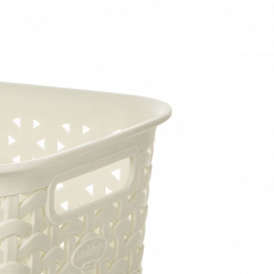 Корзина RATTAN слоновая кость 14х19х7см