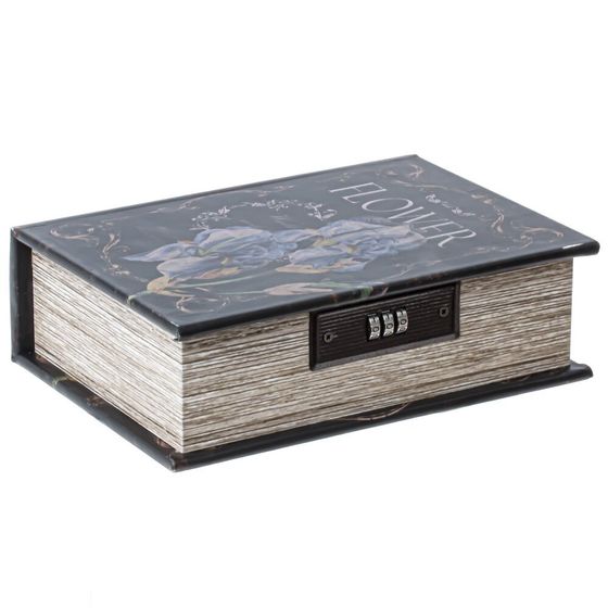 Шкатулка-книга с кодовым замком, Д16 Ш7 В22 см