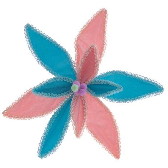 Цветок искусственный &quot;Пуансеттия&quot; (на клипсе), L35 W35 H17 см, 2в.