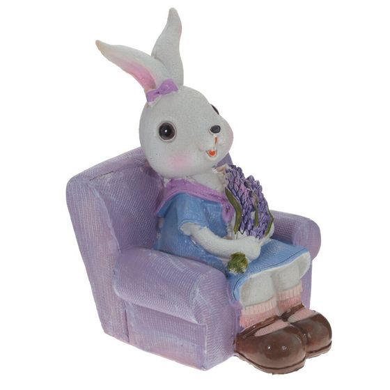 Фигурка декоративная &quot;Заяц&quot;, L9 W9 H13 см, 2в.