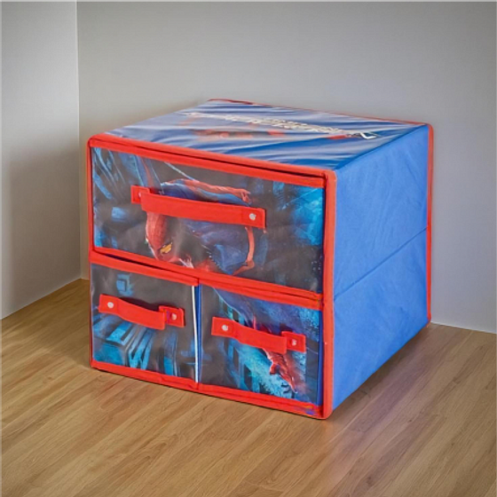 Коробка для хранения ЧЕЛОВЕК-ПАУК с ящиками 30х25х30см