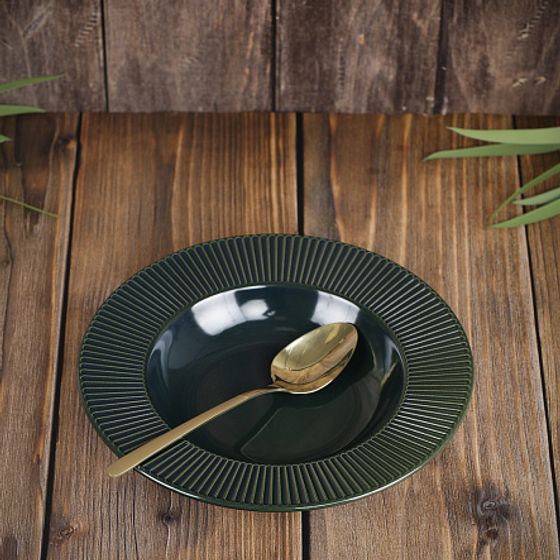 Тарелка суповая EMERALD GREEN 24см