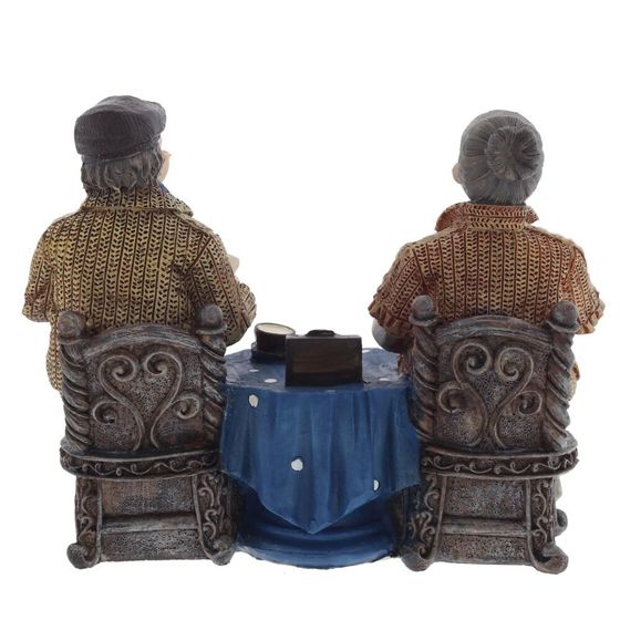 Фигурка декоративная "Бабушка с дедушкой", Д21 Ш9 В15 см, 1 штука, дизайн микс