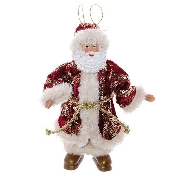 Украшение новогоднее &quot;Дед Мороз&quot; (блок 12 шт), L10 W4 H17 см, 2в.