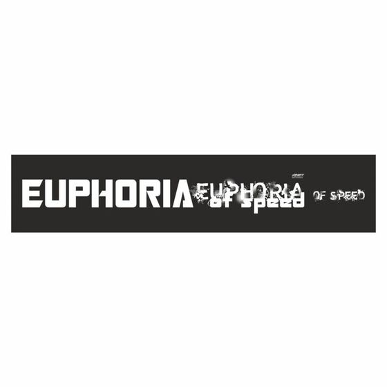 Полоса на лобовое стекло &quot;EUPHORIA&quot;, черная, 1220 х 270 мм