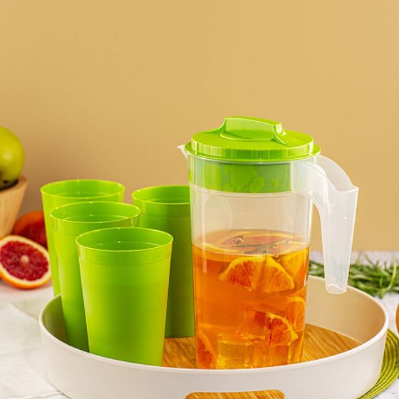 Набор кувшин 1,2лстакан 0.4лх4шт BBQ PARTY