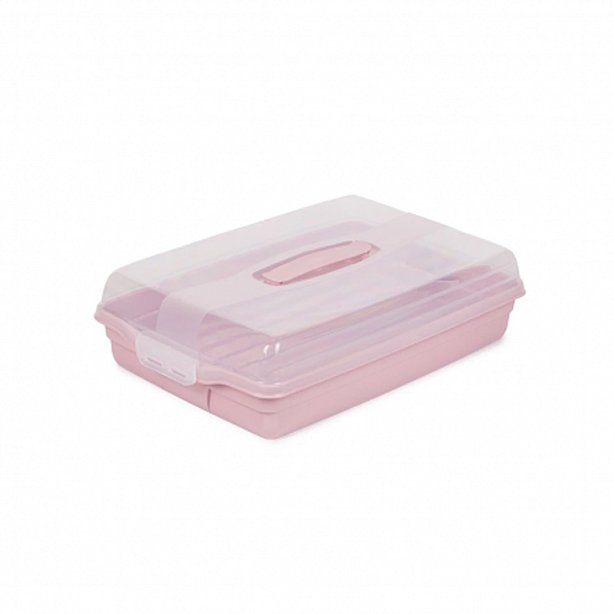 Контейнер прямоугольный большой GRAND CHEF розовый