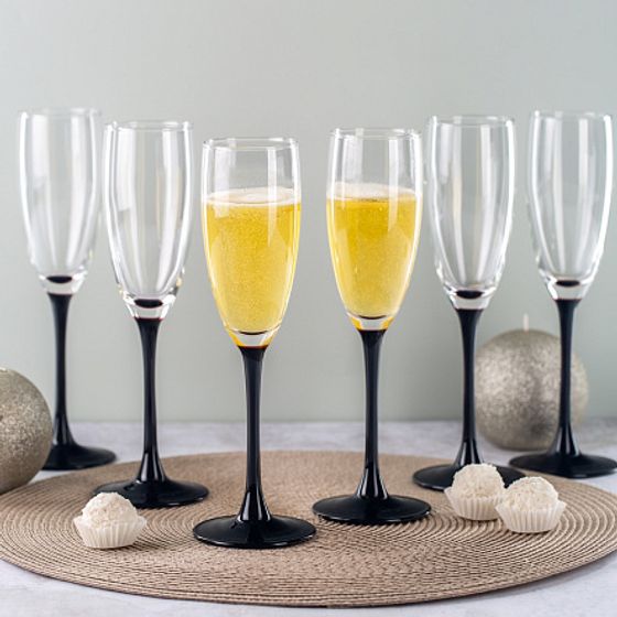 Набор фужеров (бокалов) для шампанского ДОМИНО 6шт 170мл