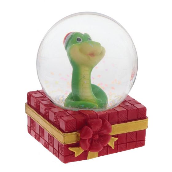 Фигурка декоративная в стекл шаре &quot;Змея&quot;, D 6 см, L6,5 W6,5 H9 см, 4в.