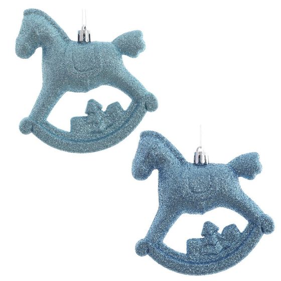 Набор из 2шт, Украшение новогоднее &quot;Лошадка&quot;, L10 W5 H11 см